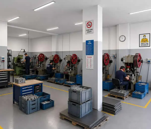 Tanyeri Ticaret pres üretim alanı